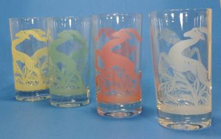 Gazelle Tumblers - Federal Glass - Assorted Colors - Set Of 10