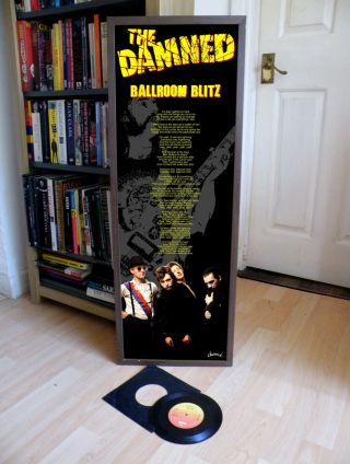 The Damned Ballroom Blitz Promo Poster,  Lyric Sheet,  Sex Pistols,  Clash,  Black Album