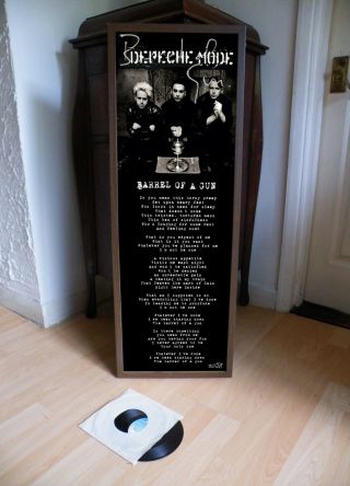 Depeche Mode Barrel Of A Gun Promo Poster Lyric Sheet,  Enjoy The Silence,  Violator