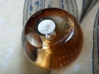 Wise Owl hand made small signed crystal paperweight by Caithness Glass Scotland 2
