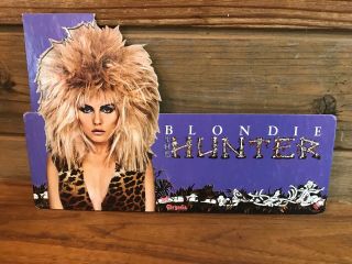 Blondie The Hunter 1982 Chrysalis Record Store Promo Sign 8”x13” Rare