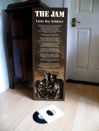 The Jam Little Boy Soldiers Promotional Poster,  Lyric Sheet,  Sex Pistols,  Clash,