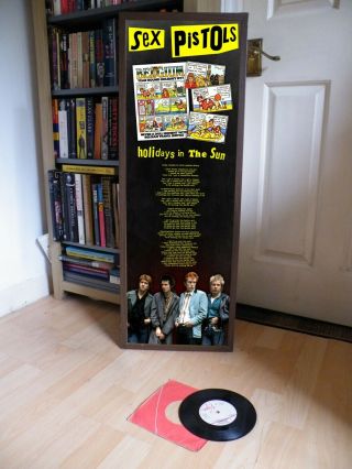 Sex Pistols Holidays In The Sun Promo Lyric Poster,  Jamie Reid,  Swindle,  Clash