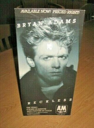 Bryan Adams 1984 A&m Records Cardboard Counter Top Store Display 8 X 16