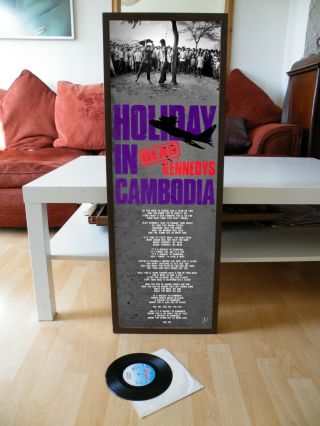 Dead Kennedys Holiday In Cambodia Promo Poster,  Lyric Sheet,  Fresh Fruit Rotting
