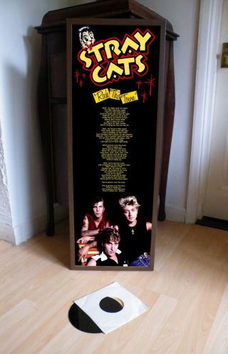 Stray Cats Rock This Town Promo Poster Lyric Sheet,  Runaway Boys,  Rockabilly