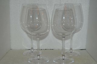 Set Of 4 Waterford Marquis Crystal Wine Glasses,  Clear,  Large 8 1/2 " Tall
