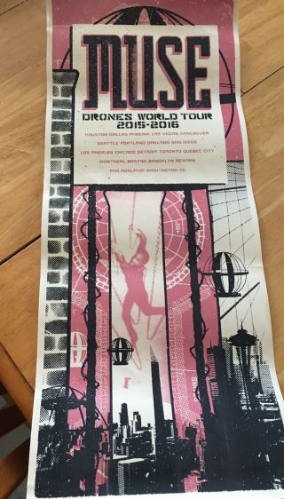 Muse Drones World Tour Music Concert Poster 10x24