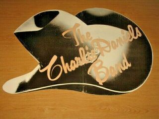 Charlie Daniels Band 1970s Cardboard Hanging Store Display 24 " X 32 "