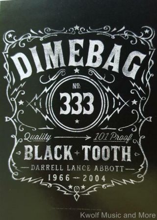 Dimebag Darrell Flag/ Tapestry/ Fabric Poster Pantera " Whiskey Label "