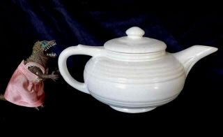 Pacific Pottery Hostessware Large Teapot Rare In White