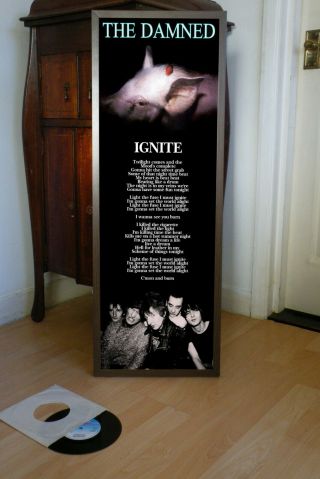 The Damned Ignite Promo Poster,  Lyric Sheet,  Sex Pistols,  Etiquette,  Strawberries