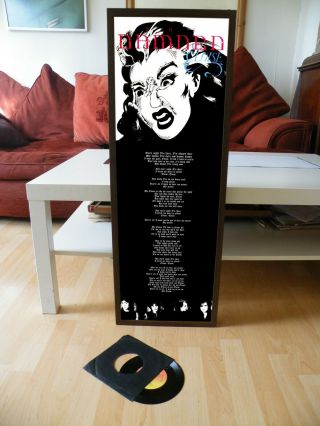 The Damned Eloise Promo Poster,  Lyric Sheet,  Pleasure,  Etiquette,  Black,  Paranoid
