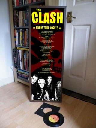 The Clash Know Your Rights Promo Lyric Poster,  Sex Pistols,  Straight To Hell