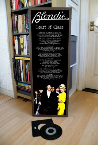 Blondie Heart Of Glass Promo Poster,  Lyric Sheet,  Jamie Reid,  Sex Pistols,  Ramone