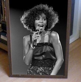 WHITNEY HOUSTON I WILL ALWAYS LOVE YOU POSTER LYRIC SHEET,  THEATRE,  JAZZ,  R AND B 3