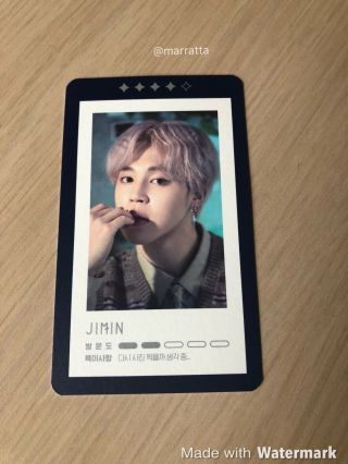 Jimin - Official Bts 5th Muster Magic Shop Guestbook Photocard Kpop