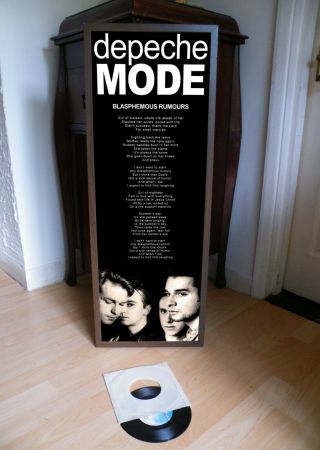 Depeche Mode Blasphemous Rumours Promo Poster Lyric Sheet,  Enjoy Silence,  Violator
