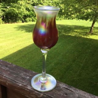 Iridescent Wine Glass - 1982 Mount Saint Helens ?