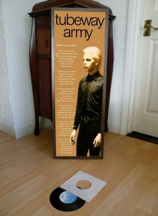 Tubeway Army Down In The Park Promo Poster,  Lyric Sheet,  Sex Pistols,  Numan,  Cars