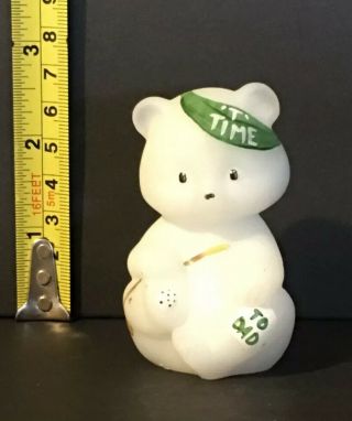 Fenton Collectors’ Showcase Bear Hand Painted Golf Father’s Day 2.  5” Tall