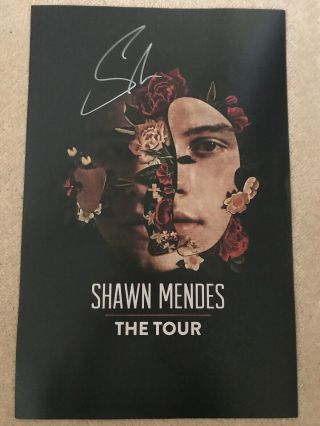 Shawn Mendes Signed Poster The Tour