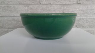 Vintage Medalta Potteries Medicine Hat Alberta Green Mixing Bowl