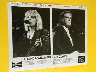 Lucinda Williams & Guy Clark Press Photo 8x10,  Austin City Limits.