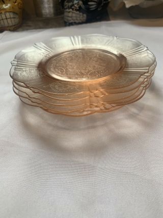 Depression Glass Macbeth - Evans American Sweetheart Pink 6 Bread And Butter