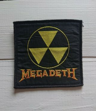 Megadeth Rust In Peace Logo Patch Anthrax Metallica Testament Overkill Hirax