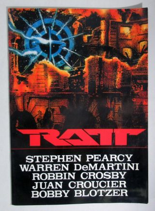 Et604 Japan Concert Tour Program Book Ratt,  Japan Tour 1991 θ