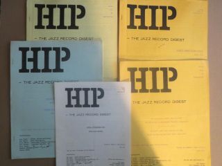 5 Issues Of Hip Jazz Record Digest C1971 Autographed By Contributor - Researcher