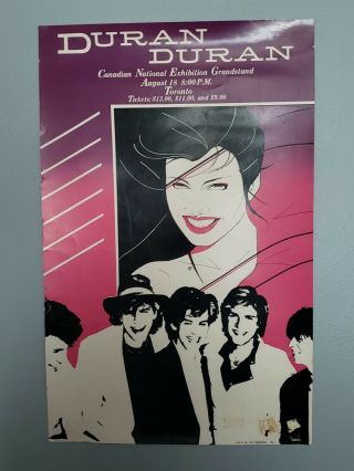 Duran Duran Canadian Poster Flyer 1983 20 " X13 "