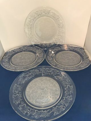 Princess House Fantasia 10 Inch Dinner Plates Set Of Four (4)