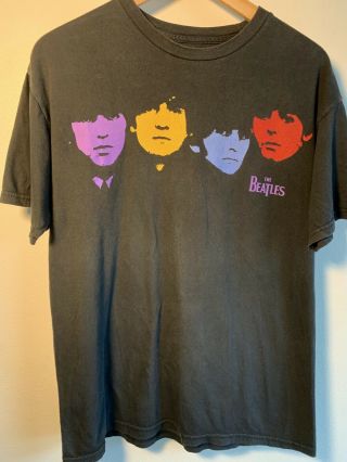 Beatles 2010 T Shirt Official Apple Corps.  100 Cotton Black Medium