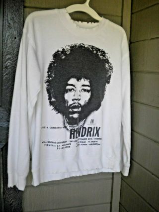 Vintage Jimi Hendrix Sweatshirt 1988 - Afro,  Hendrix Texas Concert