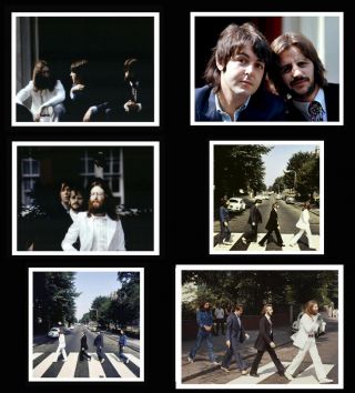 Beatles 1969 Abbey Road Album Cover Photo Session,  Set Of 6 Real Photographs