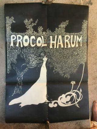 Procol Harum Vintage 1960s Poster.  Promo Came With The Album