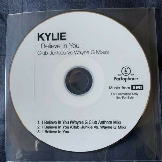 Kylie Minogue ‎– I Believe In You (club Junkies Vs Wayne G Mixes) Promo Cd