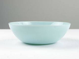 Fire King Turquoise Blue Salad Serving Bowl,  Vintage Delphite 8 1/4 " Vegetable
