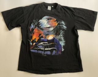 Vintage 1991 Zz Top Recycler Tour Shirt Rock Concert Tee Size Large
