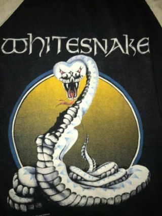 True Vintage 1987 Whitesnake Concert Shirt Xl Tour Dates On Back