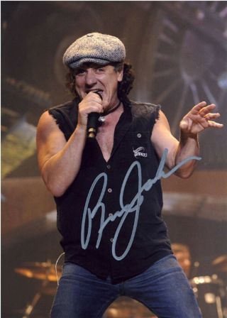 Brian Johnson Signed Photo Autographed 8 