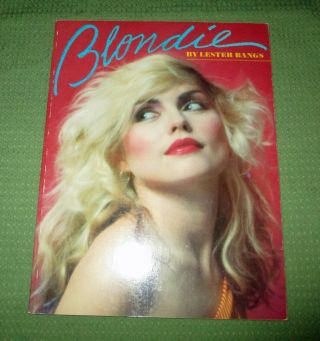 Blondie 1980 Lester Bangs Biography Book 8.  25 " X 11 " 92 - Page Illustrated N.