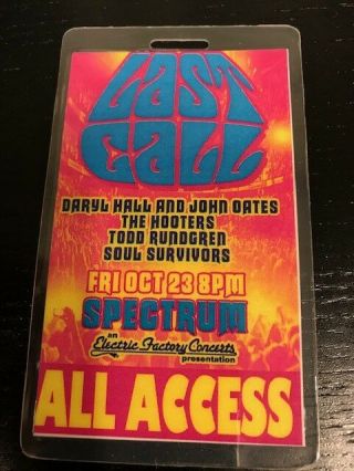 Hall & Oates - Last Call - All Access Laminate Pass