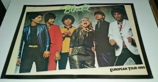 Blondie 1980 European Souvenir Tour Program,  Fan Club German Order Form
