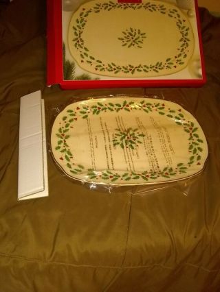 Lenox Ivory Holiday Oblong Platter 15.  25in