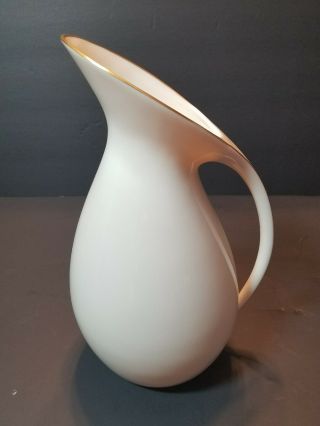 Lenox Vintage Bone China Gold Trimmed Drinking Pitcher Rare 9 3/4 Inches Modern