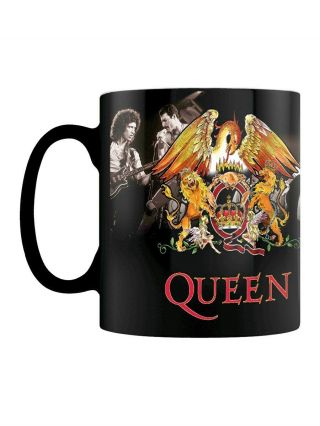 Queen Mug Crest Heat Changing Black