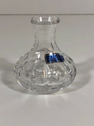 Marquis By Waterford 3” Crystal Mini Bud Vase Made In Poland Etched Signed